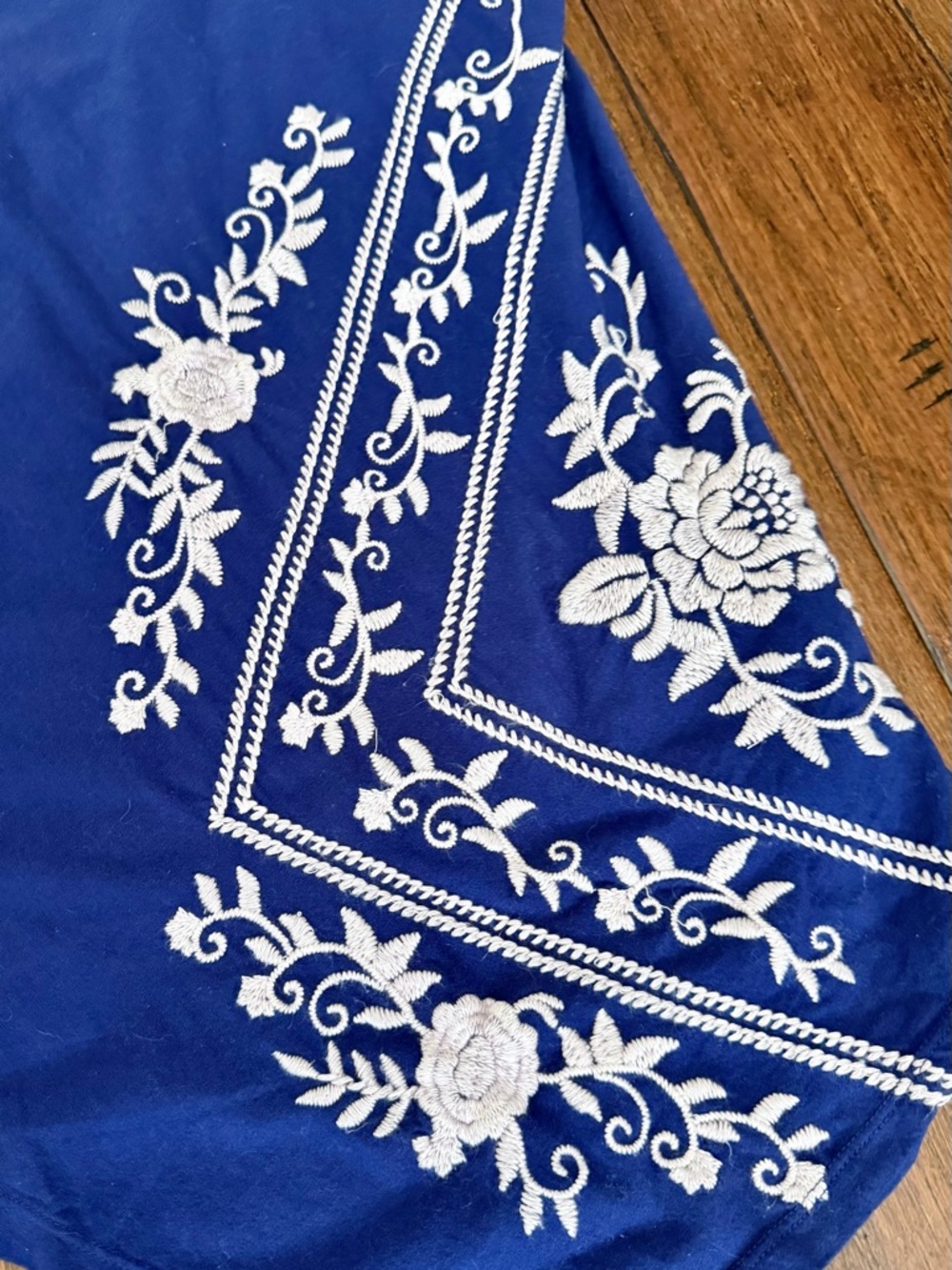 Johnny Was LA Embroidered Kimono Cotton Drape Front Cardigan Size 2X - Picture 8 of 10